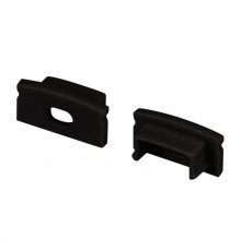 Заглушка Arlight LINE-1708 BLACK с отверстием 040315