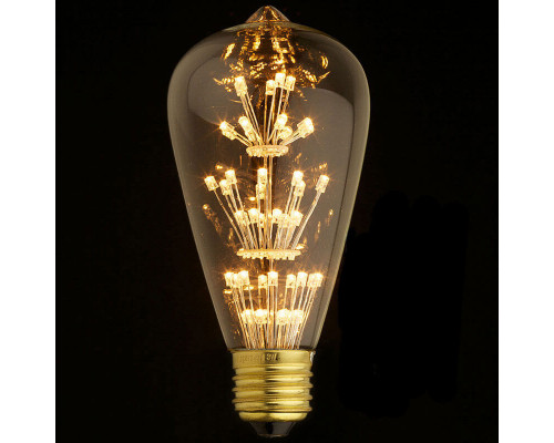 Дополнительное фото Филаментная лампа светодиодная Loft IT E27 3W прозрачная ST64-47LED: Купить в Интернет магазин освещения GCSVET.RU