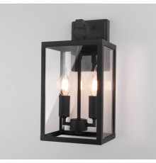 Уличный настенный светильник Elektrostandard Candle 35150/D черный 4690389182464 a058260
