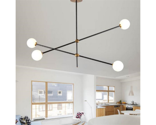 Дополнительное фото Люстра потолочная Delight Collection Bistro Globe 9389P/4 black/gold: Купить в Интернет магазин освещения GCSVET.RU