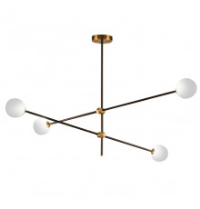 Люстра потолочная Delight Collection Bistro Globe 9389P/4 black/gold