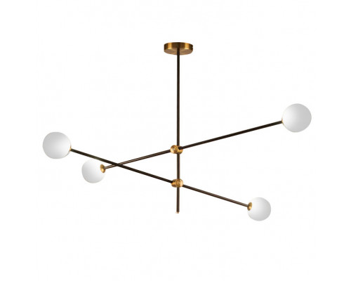 Основное фото Люстра потолочная Delight Collection Bistro Globe 9389P/4 black/gold: Купить в Интернет магазин освещения GCSVET.RU
