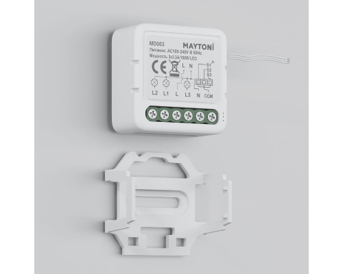 Дополнительное фото Wi-Fi выключатель трехканальный Maytoni Smart home MD003: Купить в Интернет магазин освещения GCSVET.RU