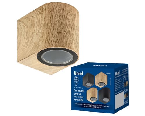 Дополнительное фото Светильник настенный для улицы Uniel UUL-P51A 6W/GU10 IP65 PINE UL-00010555: Купить в Интернет магазин освещения GCSVET.RU