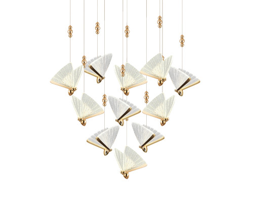 Основное фото Светильник подвесной Delight Collection Butterfly OM8201008-11 rose gold: Купить в Интернет магазин освещения GCSVET.RU