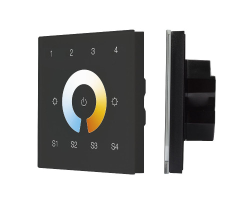 Основное фото Сенсорная панель Arlight DALI-901-11-4G-4SC-MIX-DT8-IN Black BUS/230V 037197: Купить в Интернет магазин освещения GCSVET.RU