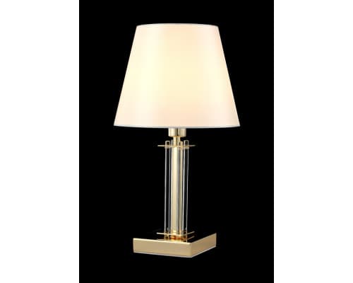 Дополнительное фото Лампа настольная Crystal Lux Nicolas NICOLAS LG1 GOLD/WHITE: Купить в Интернет магазин освещения GCSVET.RU