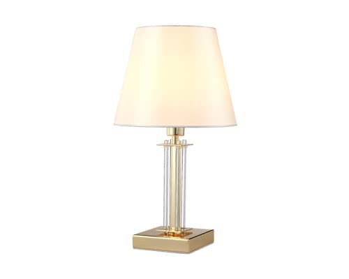 Дополнительное фото Лампа настольная Crystal Lux Nicolas NICOLAS LG1 GOLD/WHITE: Купить в Интернет магазин освещения GCSVET.RU