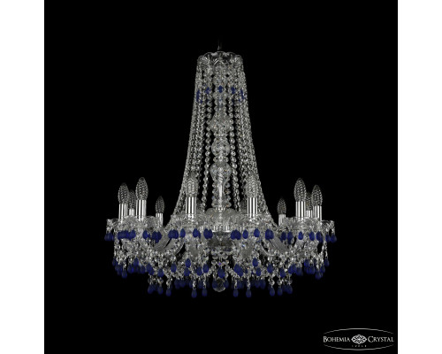 Основное фото Люстра подвесная Bohemia Ivele Crystal 1410/12/240/h-74 Ni V3001: Купить в Интернет магазин освещения GCSVET.RU