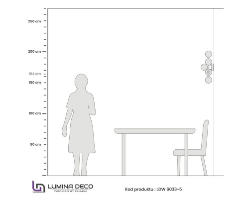 Дополнительное фото Настенный светильник Lumina Deco Marsiada LDW 6033-5 F.GD: Купить в Интернет магазин освещения GCSVET.RU