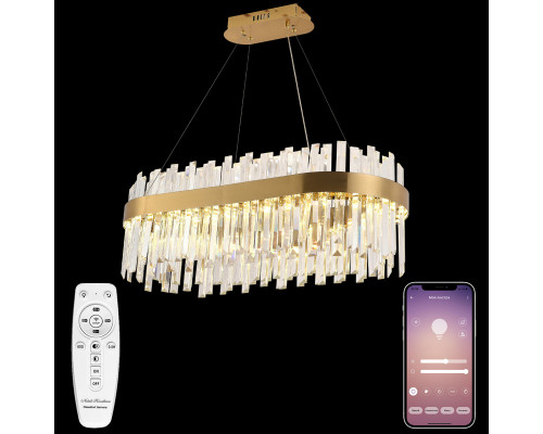 Основное фото Люстра подвесная Natali Kovaltseva Riveria LED LAMPS 81274: Купить в Интернет магазин освещения GCSVET.RU