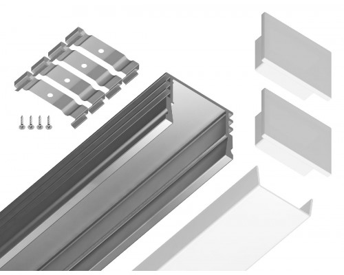 Дополнительное фото Алюминиевый накладной профиль Ambrella Light Alum Profile GP1750AL: Купить в Интернет магазин освещения GCSVET.RU
