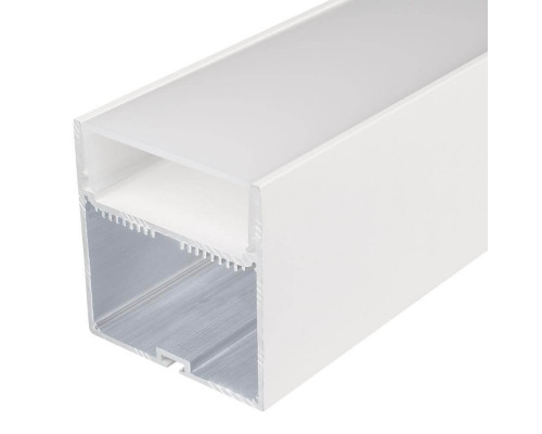 Основное фото Профиль с экраном Arlight SL-LINE-7477-2500 WHITE+OPAL 021372: Купить в Интернет магазин освещения GCSVET.RU