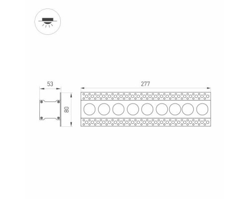 Дополнительное фото Светильник встраиваемый LED Arlight MS-Orient-Built-Trimless-TC-S38x277-20W Day4000 032226: Купить в Интернет магазин освещения GCSVET.RU