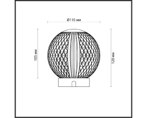 Дополнительное фото Лампа настольная Odeon Light Crystal 5008/2TL: Купить в Интернет магазин освещения GCSVET.RU