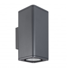 Светильник настенный для улицы Arlight LGD-EVO-WALL-TWIN-S100x100-2x12W Warm3000 (GR, 44 deg, 230V) 046195
