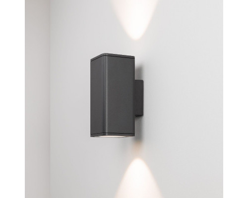 Дополнительное фото Светильник настенный для улицы Arlight LGD-EVO-WALL-TWIN-S100x100-2x12W Warm3000 (GR, 44 deg, 230V) 046195: Купить в Интернет магазин освещения GCSVET.RU