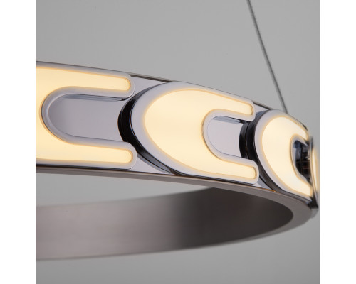 Дополнительное фото Светильник подвесной LED Eurosvet Chain 90164/1 сатин-никель: Купить в Интернет магазин освещения GCSVET.RU