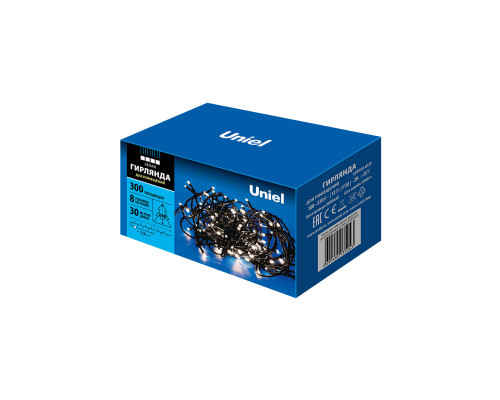 Дополнительное фото Светодиодная гирлянда Uniel (UL-00007313) белый ULD-S3000-300/DGA White IP20: Купить в Интернет магазин освещения GCSVET.RU