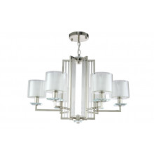 Люстра подвесная Crystal Lux Nicolas NICOLAS SP-PL6 NICKEL/WHITE