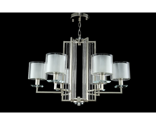 Дополнительное фото Люстра подвесная Crystal Lux Nicolas NICOLAS SP-PL6 NICKEL/WHITE: Купить в Интернет магазин освещения GCSVET.RU