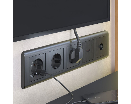 Дополнительное фото Накладка для розетки HDMI Werkel 4690389158728 W1196004 a050744: Купить в Интернет магазин освещения GCSVET.RU