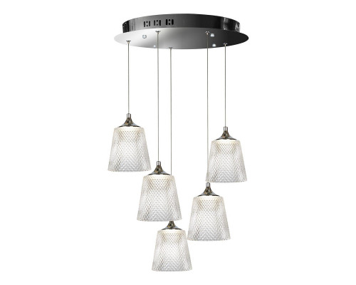 Дополнительное фото Люстра подвесная LED iLedex Flora WD8007-5 CR: Купить в Интернет магазин освещения GCSVET.RU
