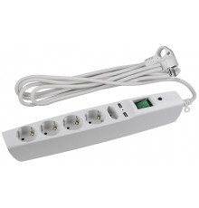 Сетевой фильтр Эра SFU-5es-2m-W C0043327