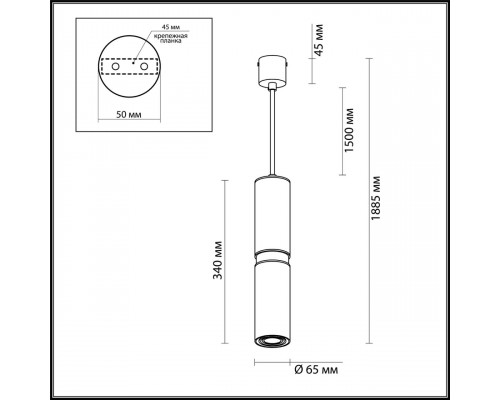 Дополнительное фото Светильник подвесной Odeon Light Afra 4742/5L: Купить в Интернет магазин освещения GCSVET.RU