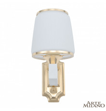 Настенный светильник Arte Milano Florentia-2457 302457/1W Wh/Gd