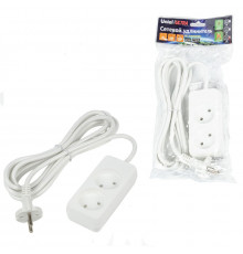 Удлинитель бытовой Uniel Ultra S-CU2-3 WHITE UL-00009977