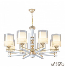 Люстра подвесная Arte Milano Florentia-6087 306087/8 Wh/Gd
