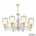 Основное фото Люстра подвесная Arte Milano Florentia-6087 306087/8 Wh/Gd: Купить в Интернет магазин освещения GCSVET.RU