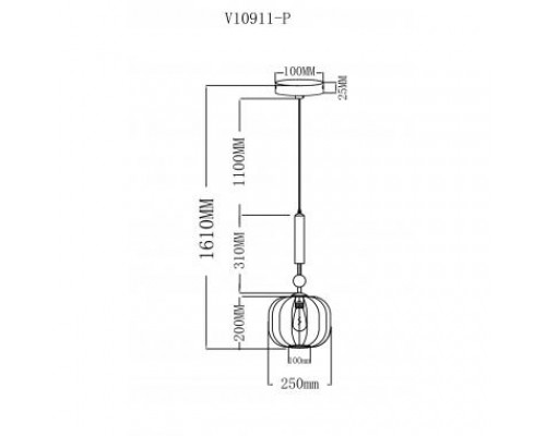 Дополнительное фото Светильник подвесной Moderli Creamy V10911-P: Купить в Интернет магазин освещения GCSVET.RU