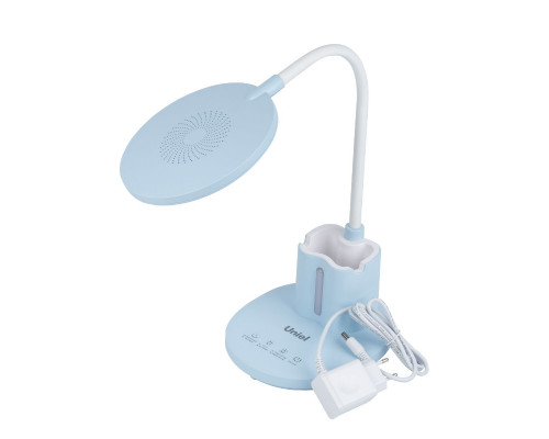 Дополнительное фото Лампа настольная Uniel ULM-D150 15W/3000-6500K/DIM BLUE UL-00011292: Купить в Интернет магазин освещения GCSVET.RU