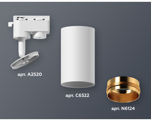 Дополнительное фото Светильник трековый (однофазный) Ambrella Light Track System XT6322044 (A2520, C6322, N6124): Купить в Интернет магазин освещения GCSVET.RU