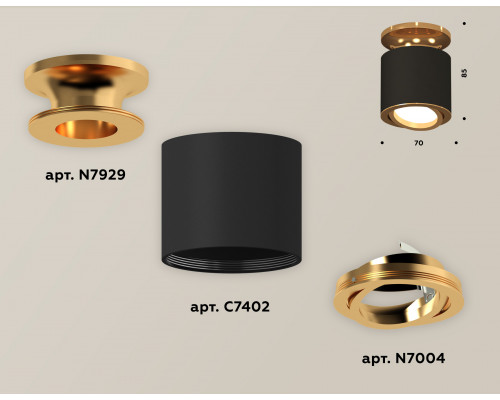 Дополнительное фото Светильник накладной поворотный Ambrella Light Techno XS7402100 (N7929, C7402, N7004): Купить в Интернет магазин освещения GCSVET.RU