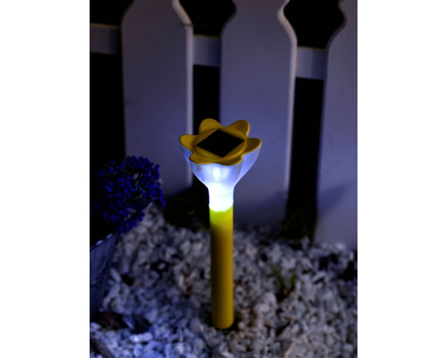 Дополнительное фото Светильник на солнечных батареях (10625) Uniel Promo USL-C-419/PT305 Yellow Crocus: Купить в Интернет магазин освещения GCSVET.RU
