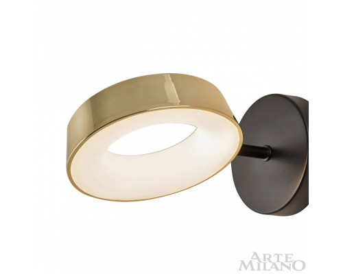 Дополнительное фото Настенный светильник Arte Milano 271079/1B BK/GD: Купить в Интернет магазин освещения GCSVET.RU