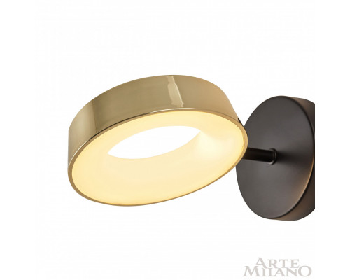 Дополнительное фото Настенный светильник Arte Milano 271079/1B BK/GD: Купить в Интернет магазин освещения GCSVET.RU