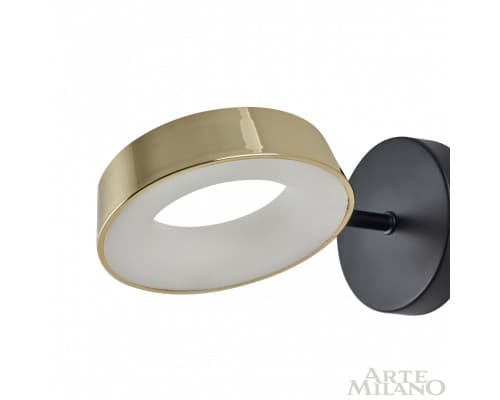 Дополнительное фото Настенный светильник Arte Milano 271079/1B BK/GD: Купить в Интернет магазин освещения GCSVET.RU