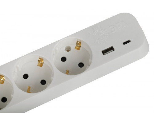 Дополнительное фото Удлинитель электрический Эра UB-3es-3m-USB Б0052898: Купить в Интернет магазин освещения GCSVET.RU