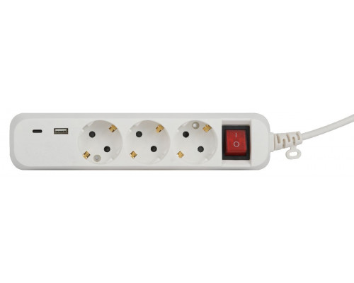 Дополнительное фото Удлинитель электрический Эра UB-3es-3m-USB Б0052898: Купить в Интернет магазин освещения GCSVET.RU