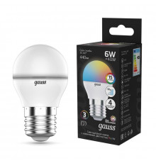 Светодиодная лампа для диммера Gauss E27 6W 3000-6500K матовая 105102406