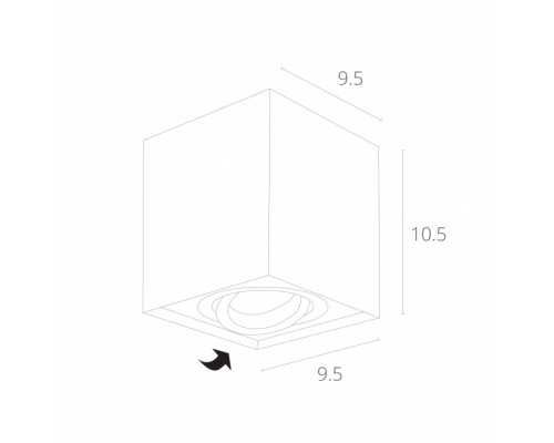 Дополнительное фото Светильник потолочный Arte Lamp Factor A5544PL-1WH: Купить в Интернет магазин освещения GCSVET.RU