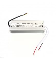 Блок питания для светодиодной ленты Feron LB007 200Вт 12В IP67 48061