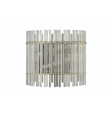 Светильник настенный Crystal Lux AURELIO AP2 GOLD+CHROME/TRANSPARENT