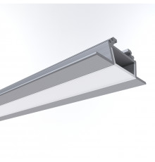 Профиль угловой накладной Apeyron ширина ленты до 10мм (рассеиватель, заглушки - 2шт) 08-03