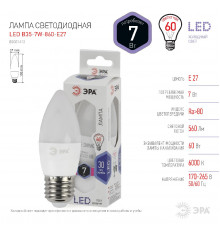 Светодиодная лампочка Эра LED B35-7W-860-E27 Б0031413