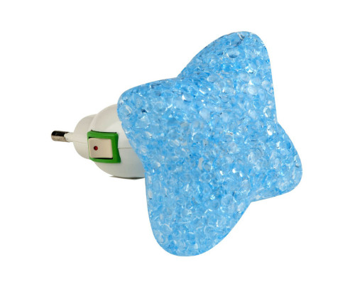 Основное фото Светильник настенный LED (10334) Uniel DTL-309-Звездочка/Blue/1LED/0,1W: Купить в Интернет магазин освещения GCSVET.RU